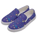 Starry Night Purple Men s Canvas Slip Ons View2