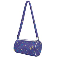 Starry Night Purple Mini Cylinder Bag by SpinnyChairDesigns