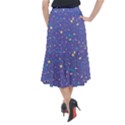 Starry Night Purple Midi Mermaid Skirt View2