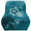 Teal Floral Print Car Seat Back Cushion  View1