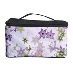 Purple Wildflower Print Cosmetic Storage by SpinnyChairDesigns