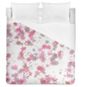 Pink Wildflower Print Duvet Cover (Queen Size) View1