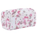 Pink Wildflower Print Toiletries Pouch View2