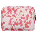 Vermilion and Coral Floral Print Make Up Pouch (Medium) View2