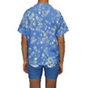 Yellow Flowers on Blue Kids  Short Sleeve Swimwear View2