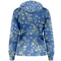 Yellow Flowers on Blue Women s Pullover Hoodie View2