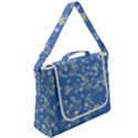 Yellow Flowers on Blue Box Up Messenger Bag View2