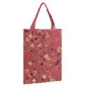 Gold and Rust Floral Print Classic Tote Bag View2