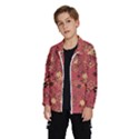 Gold and Rust Floral Print Kids  Windbreaker View2