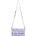 Pastel Purple Floral Pattern Mini Crossbody Handbag View1