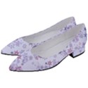 Pastel Purple Floral Pattern Women s Block Heels  View2