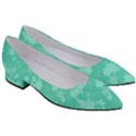 Biscay Green Floral Print Women s Block Heels  View3