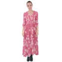 Blush Pink Floral Print Button Up Maxi Dress View1