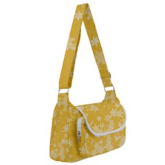 Saffron Yellow Floral Print Multipack Bag by SpinnyChairDesigns