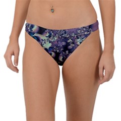 Abstract Floral Art Print Band Bikini Bottom by SpinnyChairDesigns