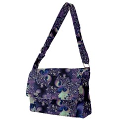 Abstract Floral Art Print Full Print Messenger Bag (s) by SpinnyChairDesigns