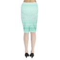 Biscay Green Floral Print Midi Wrap Pencil Skirt View2