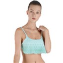 Biscay Green Floral Print Layered Top Bikini Top  View1