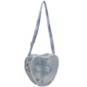 Faded Blue Floral Print Heart Shoulder Bag View2