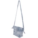 Faded Blue Floral Print Folding Shoulder Bag View2