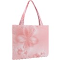 Pastel Coral Floral Print Mini Tote Bag View2