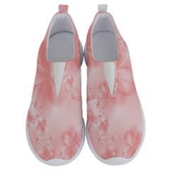 Pastel Coral Floral Print No Lace Lightweight Shoes by SpinnyChairDesigns