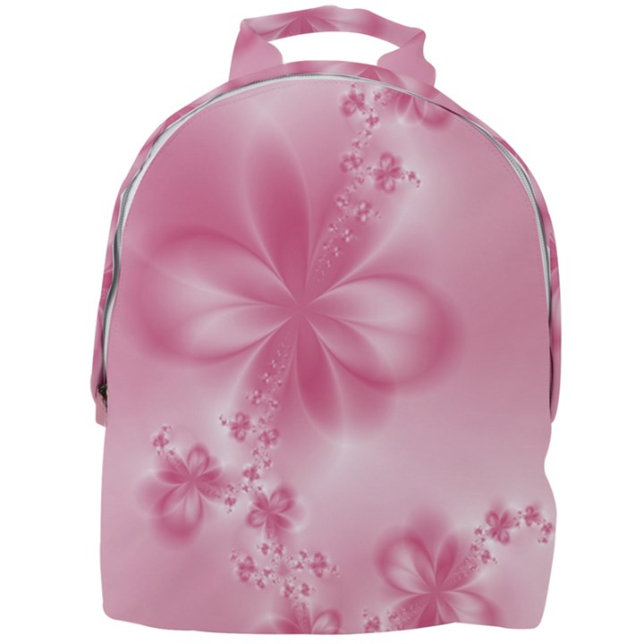 Blush Pink Floral Print Mini Full Print Backpack