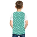 Biscay Green White Floral Print Kids  SportsWear View2