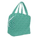 Biscay Green White Floral Print Boxy Hand Bag View3