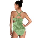 Spring Green White Floral Print Tankini Set View2