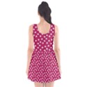 Magenta Rose White Floral Print Scoop Neck Skater Dress View2