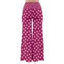 Magenta Rose White Floral Print So Vintage Palazzo Pants View2