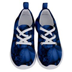 Dark Blue Abstract Pattern Running Shoes by SpinnyChairDesigns