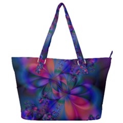 Abstract Floral Art Print Full Print Shoulder Bag by SpinnyChairDesigns