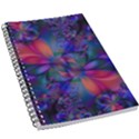 Abstract Floral Art Print 5.5  x 8.5  Notebook View1