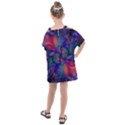 Abstract Floral Art Print Kids  One Piece Chiffon Dress View2