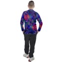 Abstract Floral Art Print Men s Pique Long Sleeve Tee View2