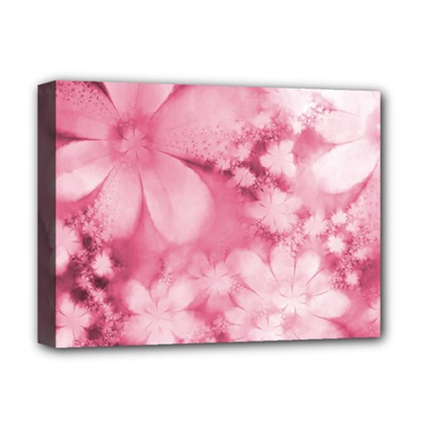 Blush Pink Watercolor Flowers Deluxe Canvas 16  X 12  (stretched)  by SpinnyChairDesigns