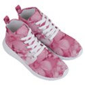 Blush Pink Watercolor Flowers Women s Lightweight High Top Sneakers View3