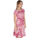 Blush Pink Watercolor Flowers Classic Short Sleeve Dress View3