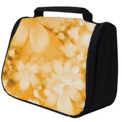 Saffron Yellow Watercolor Floral Print Full Print Travel Pouch (big) by SpinnyChairDesigns