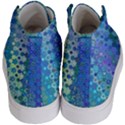 Boho Blue Wildflower Print Kids  Hi-Top Skate Sneakers View4