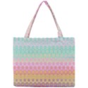 Boho Retro Pastel Floral Pattern Mini Tote Bag View1