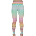 Boho Retro Pastel Floral Pattern Classic Yoga Leggings View1