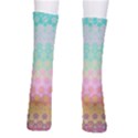 Boho Retro Pastel Floral Pattern Men s Crew Socks View2