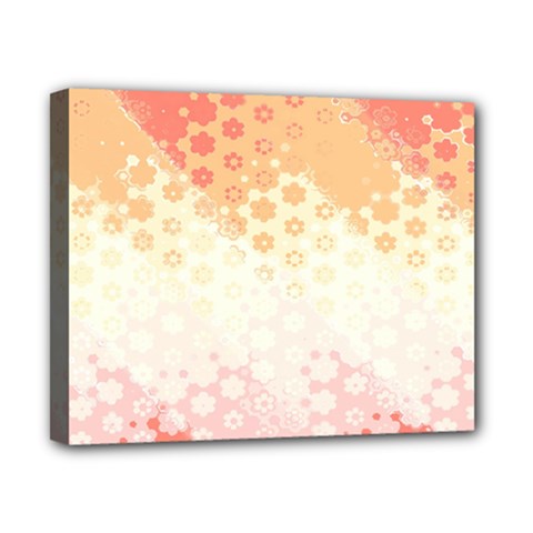 Abstract Floral Print Canvas 10  X 8  (stretched) by SpinnyChairDesigns