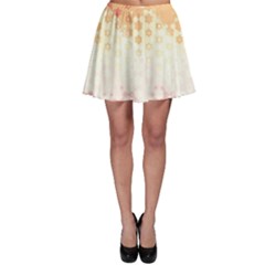 Abstract Floral Print Skater Skirt by SpinnyChairDesigns