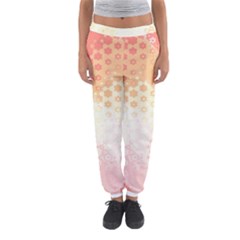 Abstract Floral Print Women s Jogger Sweatpants by SpinnyChairDesigns