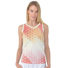 Abstract Floral Print Women s Basketball Tank Top by SpinnyChairDesigns