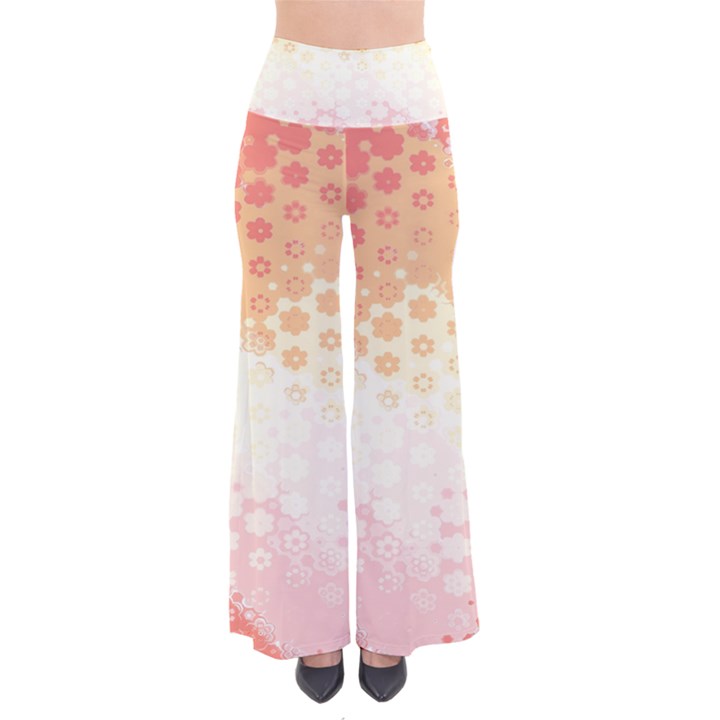 Abstract Floral Print So Vintage Palazzo Pants